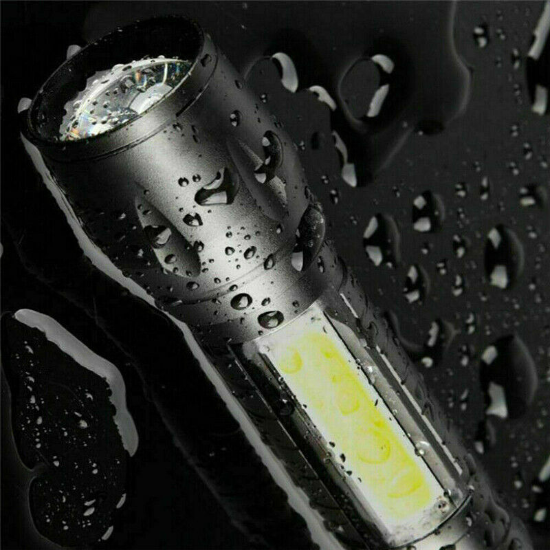 T6 COB Zoomable Torch Light Lamp with 50000LM LED Flashlight USB Rechargeable