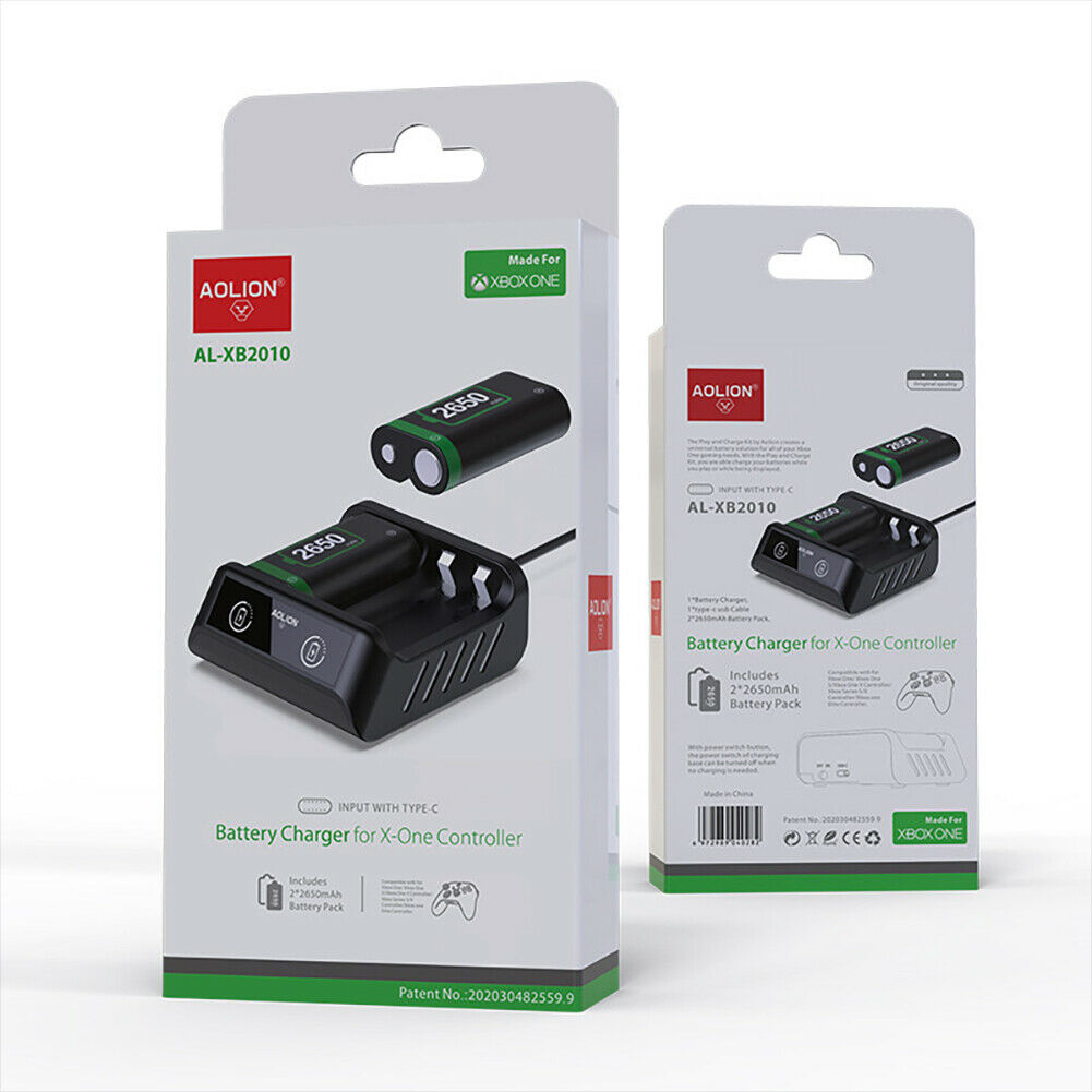 Wireless Controllers Charging Dock Rechargeable Battery Pack for Xbox Series X