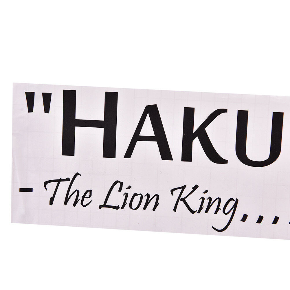 Hakuna Matata No Worry`quote wall decals decorative home decor removable`stic DD