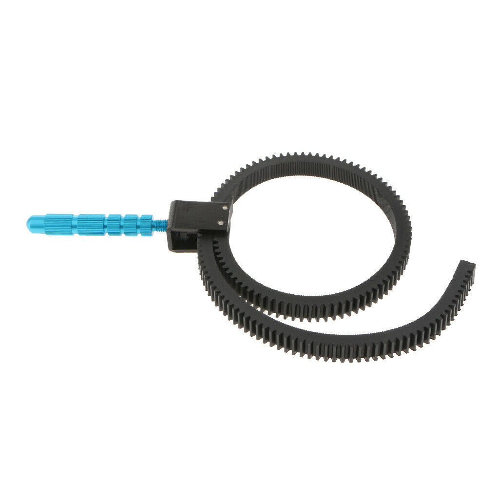 Hand Grip Adjustable Follow Focus Gear Ring Belt for DSLR Lenses, Fits Any Lens