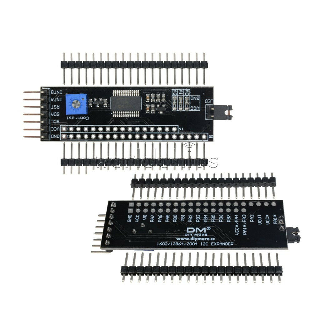 IIC/I2C Serial Interface MCP23017 1602/2004/12864 Arduino 5V LCD Expander Module