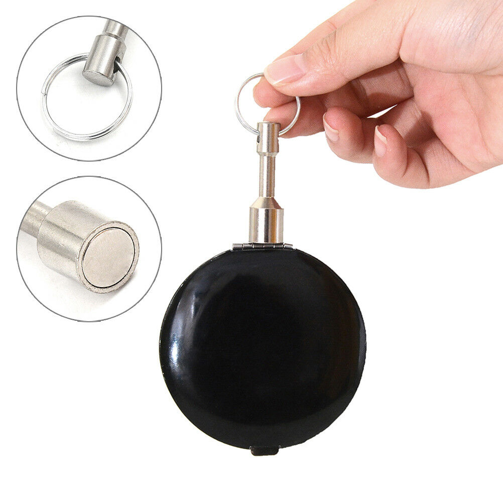 Super strong metal neodymium magnet keychain split ring pocket keyring hold WF