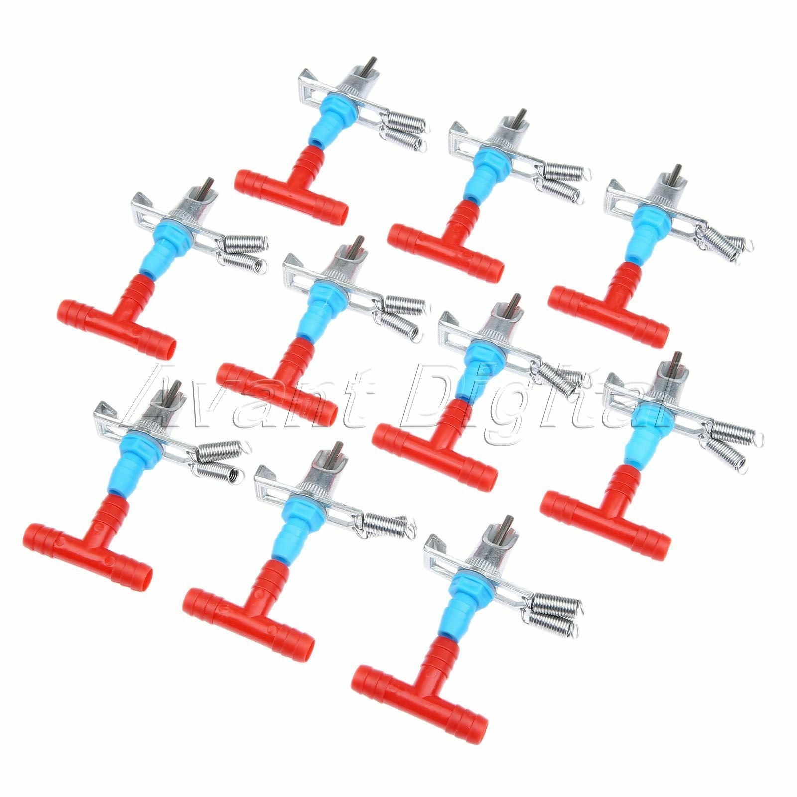 10×Rabbit Water Feeders Nipples Automatic for Rodents Bunny Rabbit Metal&Plastic