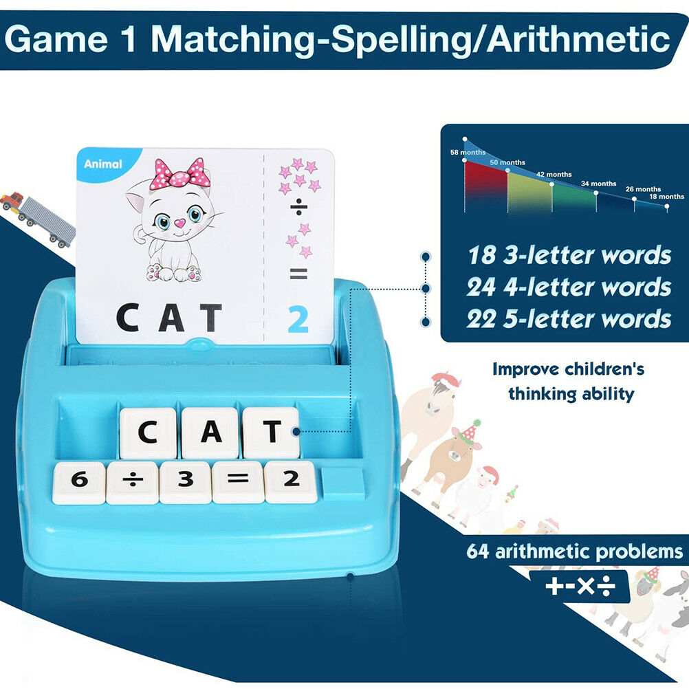 Matching Letter Game Kids Preschool Learning Toys Alphabet Math Interactive Game
