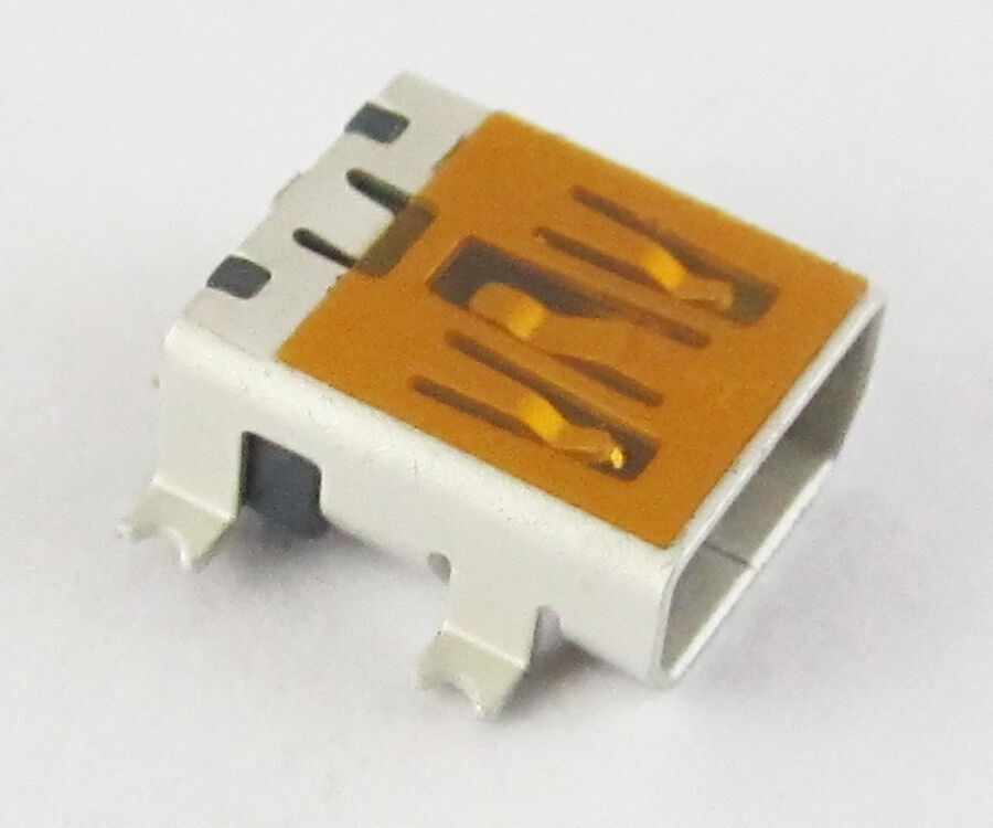 100Pcs Mini USB Jack Female Socket Connector 10 Pin SMT