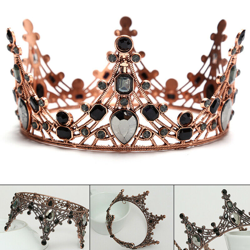 Mini Retro Black Tiaras Crowns Cake Topper Decoration Party Birthday Supp.l8