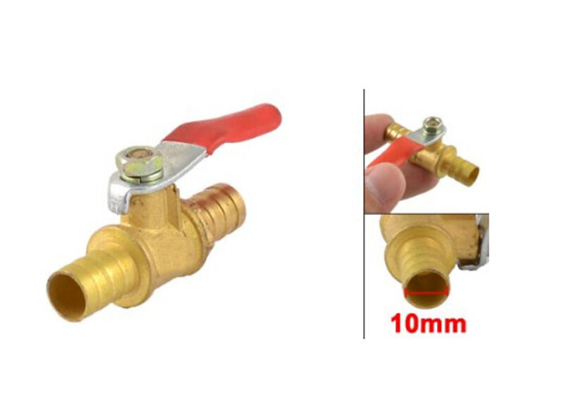 1/4" PEX Brass Ball Valve Full Port Crimp Shut-off Valve for PEX Tube tdJ.l8