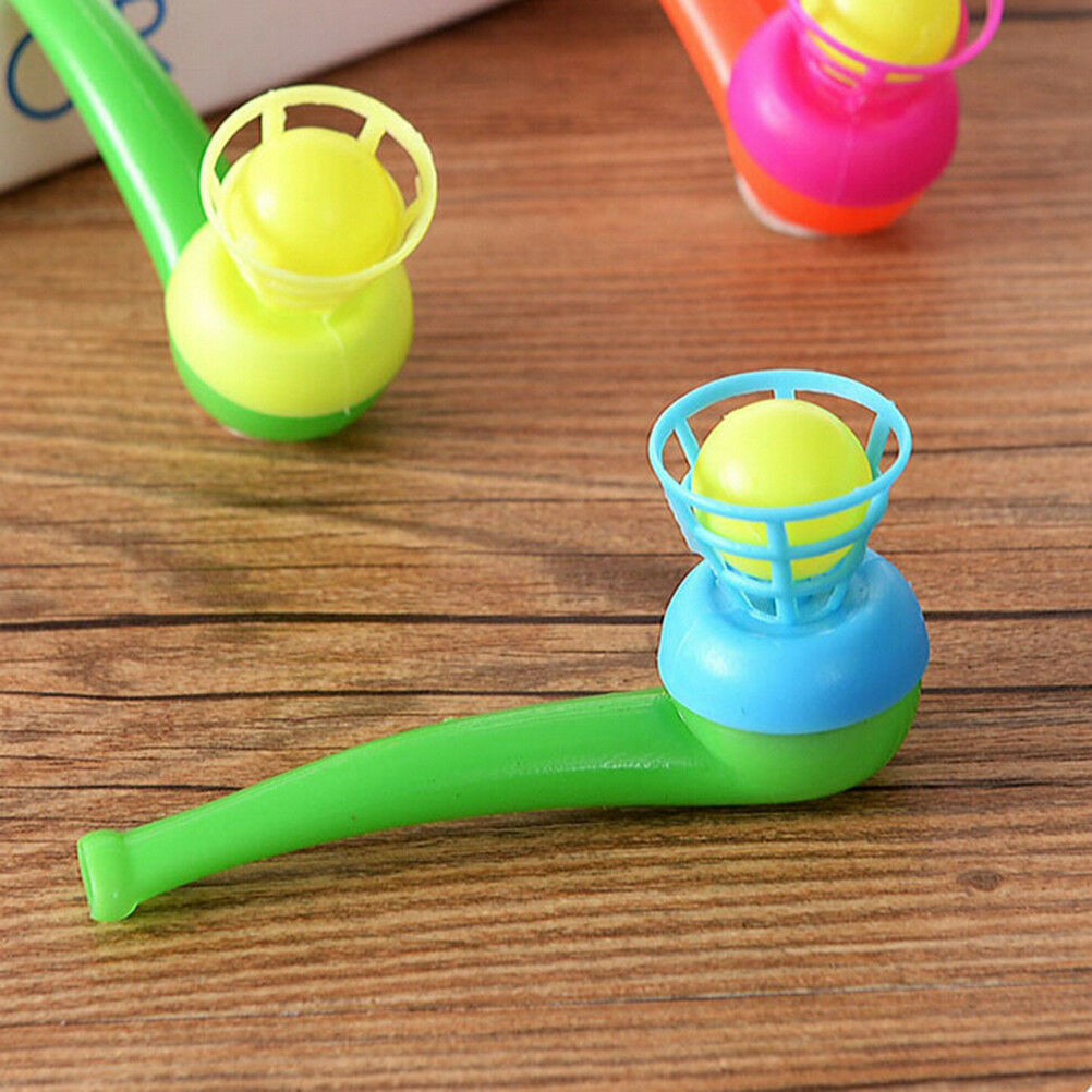 3Pcs magic floating ball game kids gift toys blow pipe balls for party game Tt
