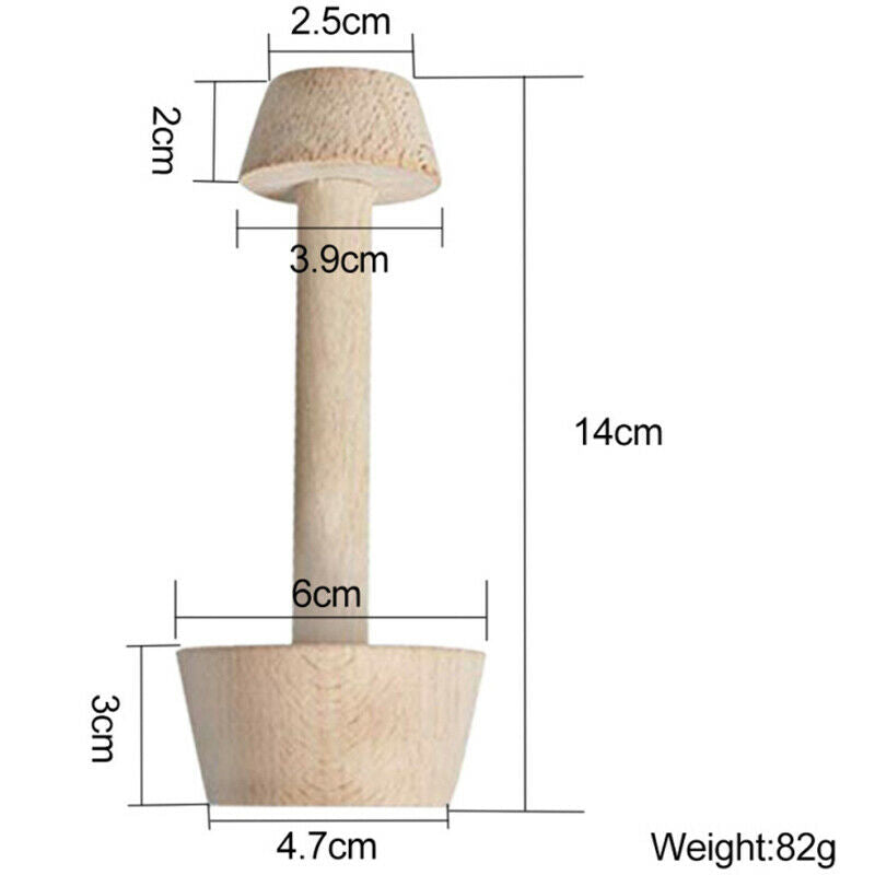 Wooden Egg Tart Tamper Double Side Pastry Egg Tart Pusher Mold Baking Too.l8