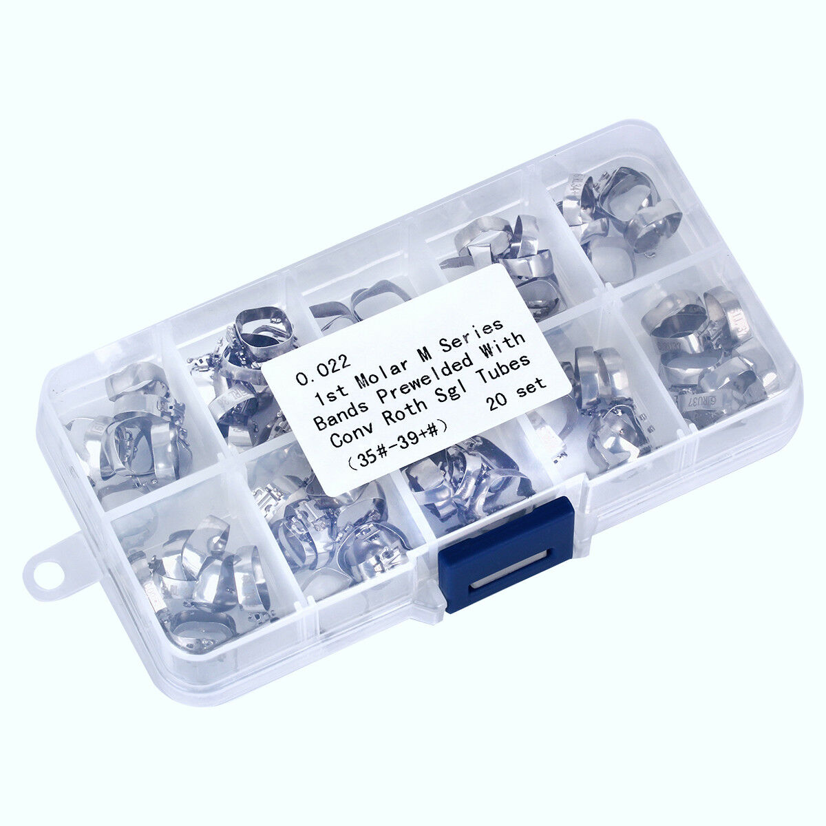 Dental Orthodontic M Buccal Tube with Bands Roth 0.022 Single Tube for 1st Molar