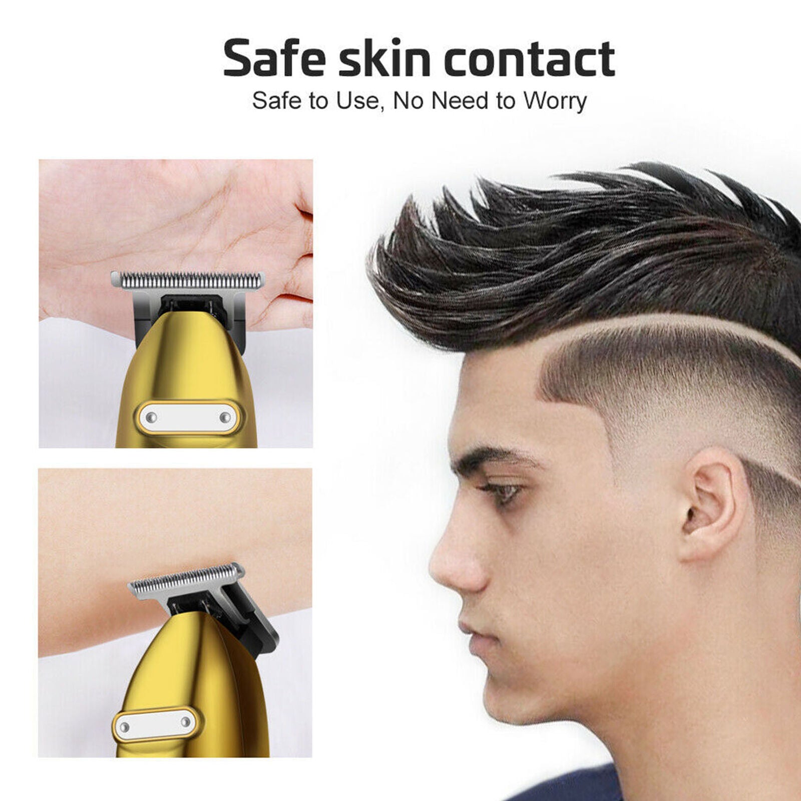 Rechargeable Hair Trimmer Hair Clippers for Men with LED Displayer, Hard Blade