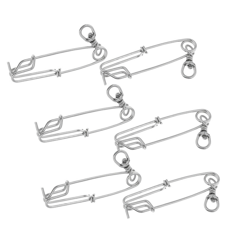 6pcs   Fishing   Long   Line   Clips   Snaps   Tuna   Clips   Fishing