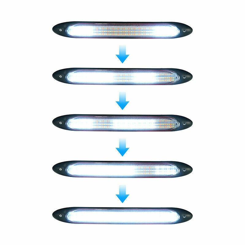 2x 6" DRL LED Headlight Strip Light Daytime Running Sequential Turn Signal Lamp