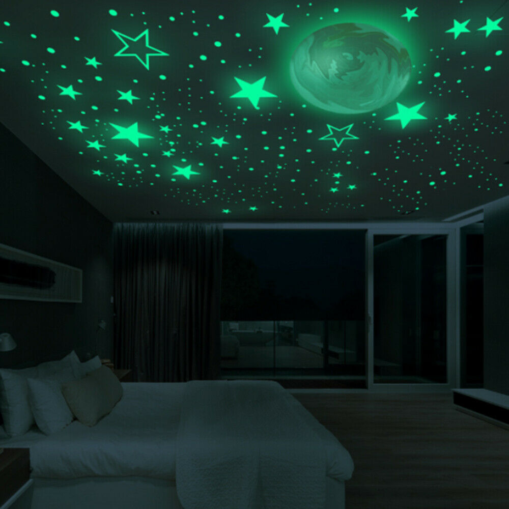 Luminous Stars ball and Stars Wall Stickers for Kids Room Wall Decals Ceiling