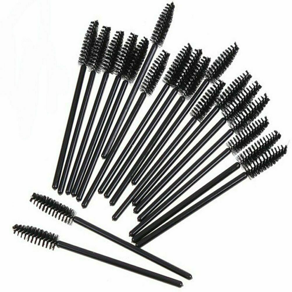 Disposable Black Mascara Eyelash Wands Applicator Brushes Makeup Extension