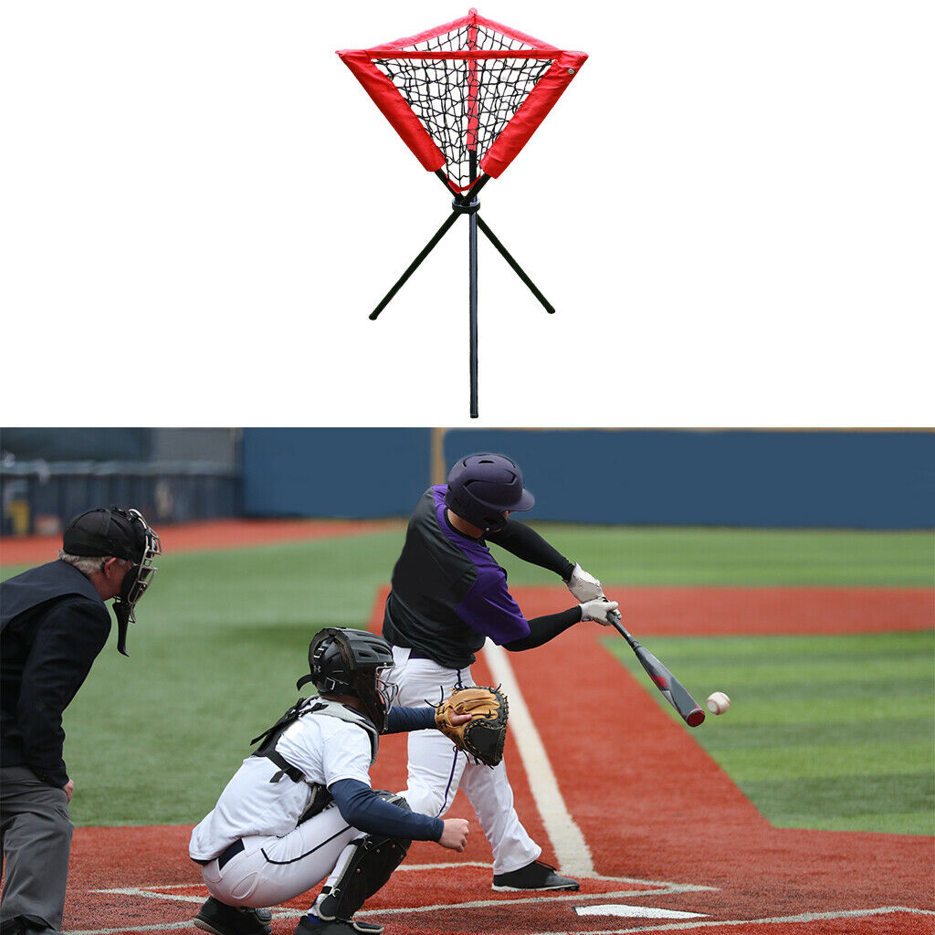 Baseball Softball Tripod Ball Caddy Portable Batting Practice Ball Holder