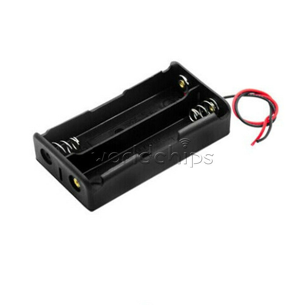Black Battery Holder storage Box Case DIY For Battery Packs 2x 3.7V 18650 Cases