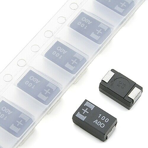 [10pcs] 10TPB100M Tantalum Solid 100uF 16V SMD SMD-D