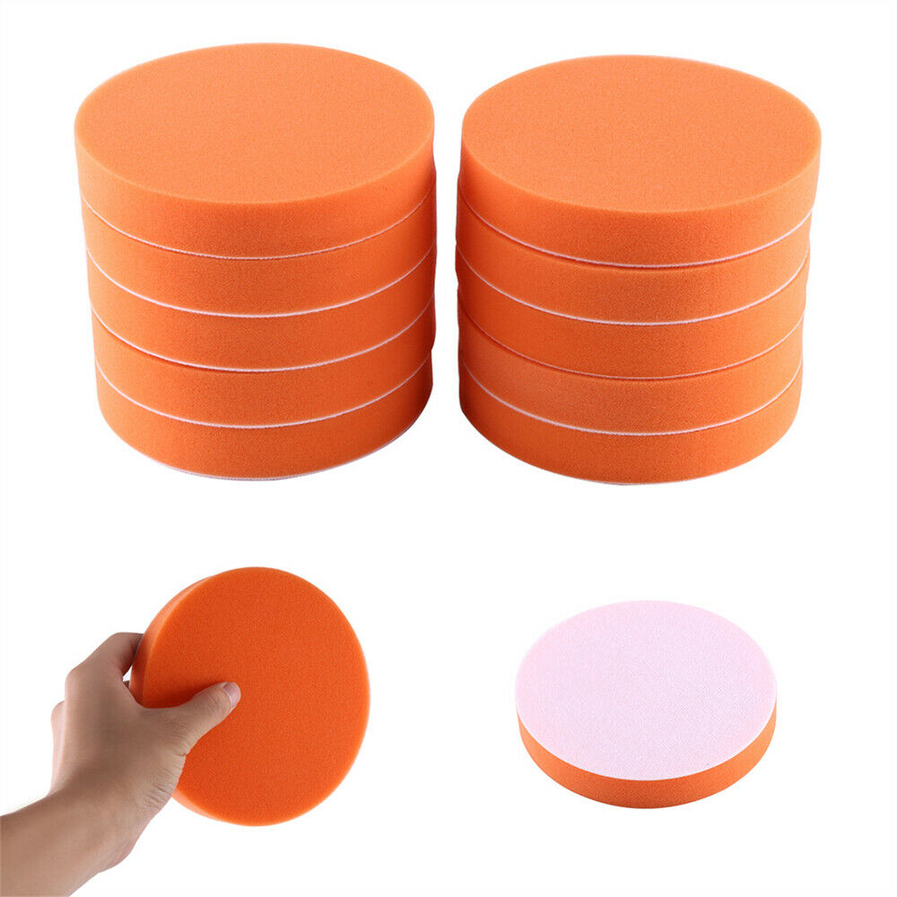 10Pcs 6"(150mm) Polishing Buffing Waxing Sponge Pad Kit For Car Polisher Buffer
