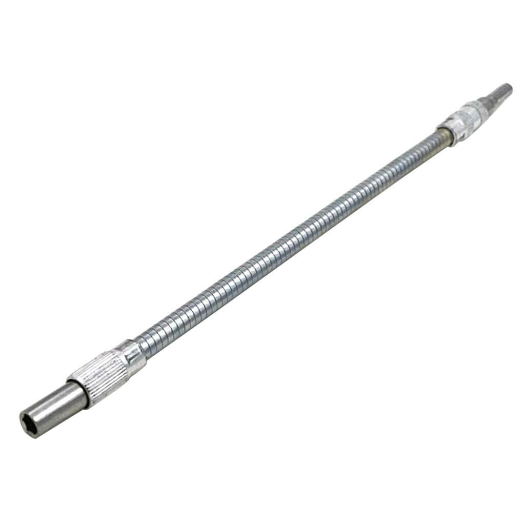 300mm 1/4 Inch Hex Flexible Hose Screwdriver Extension Bit Holder Adapter