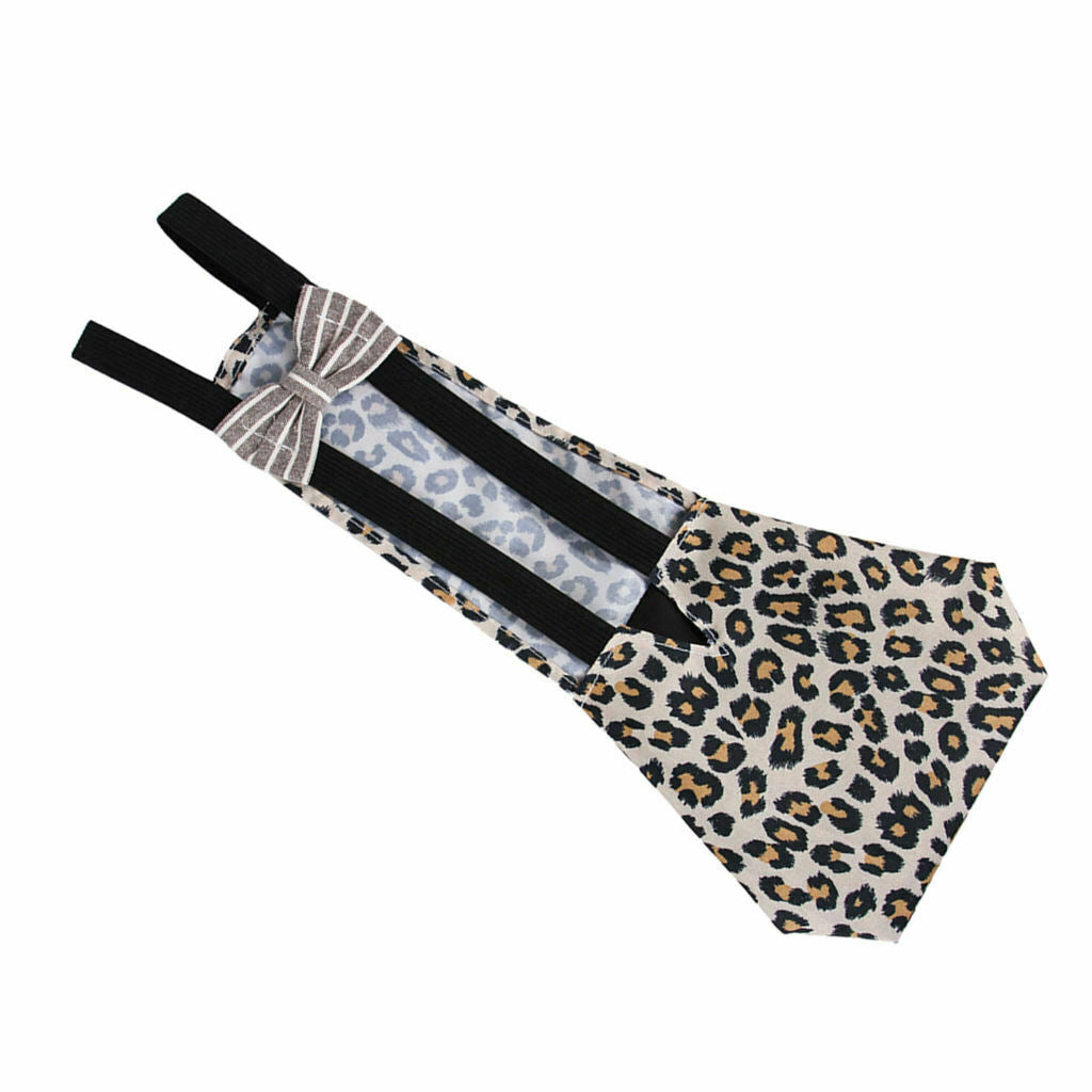 Leopard Print Adjustable Pet Diaper Poultry Pee Pad for Chicken Duck Pigeon