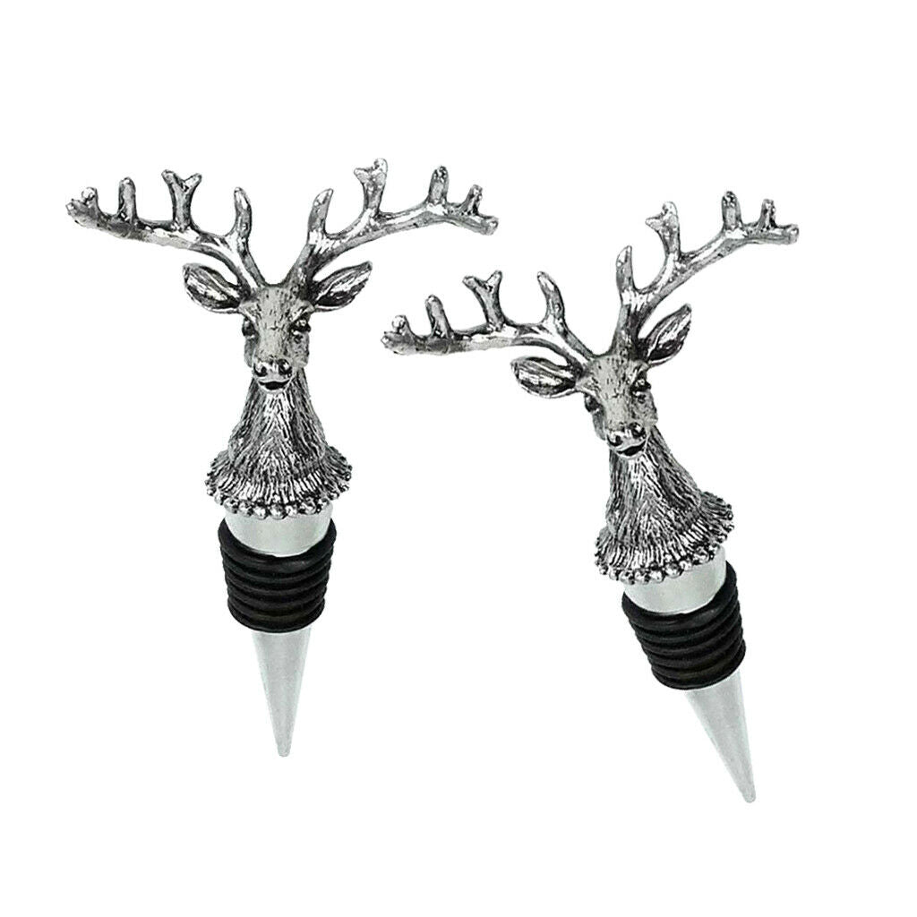 4 Pieces Wine Bottle Metal Stopper Corks Wedding Parties Bar Supply Novelty