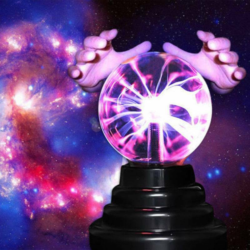 US Glass Magic Plasma Ball Light Large Table Lights Sphere Night Lamp Touch Toys
