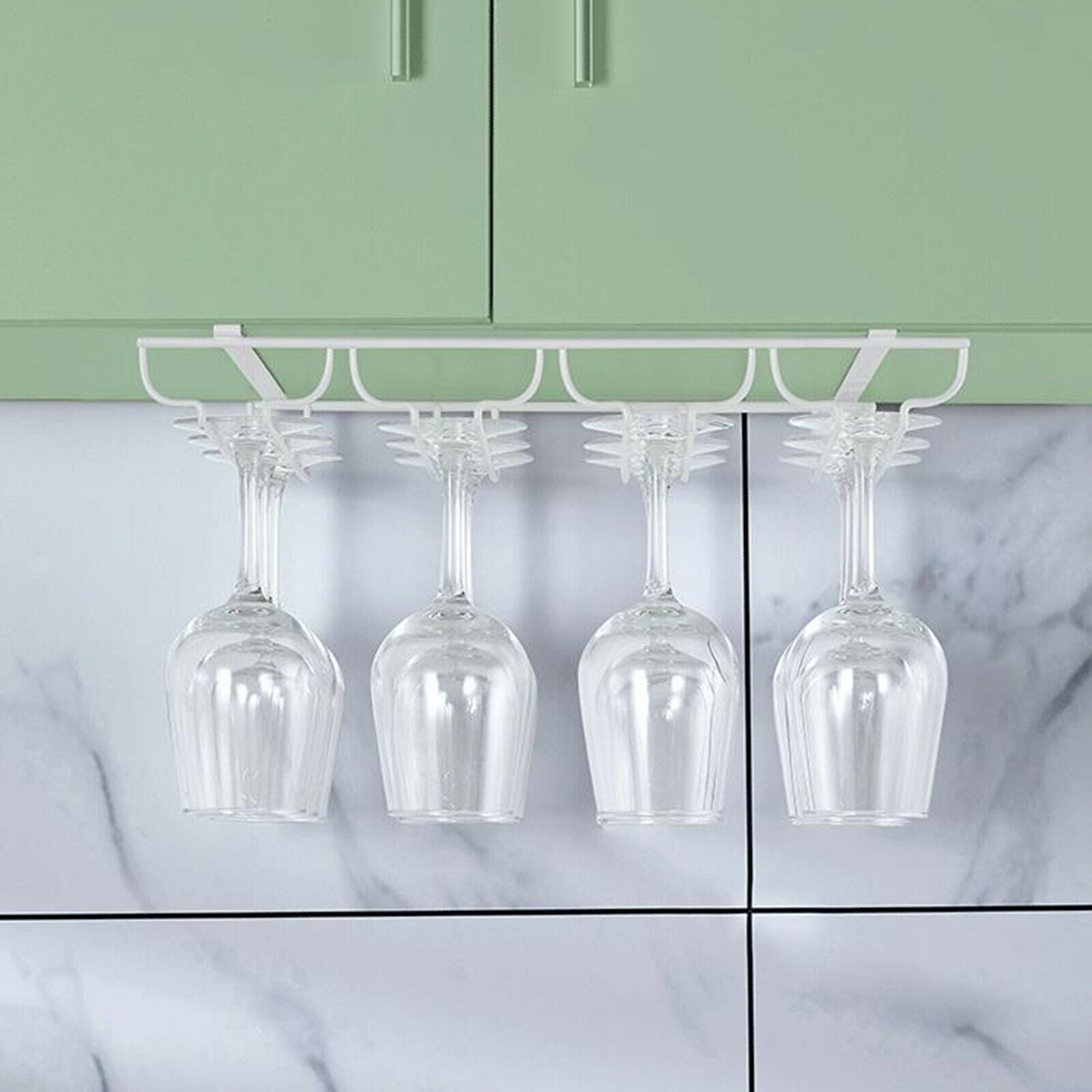 Hanging wine glass shelf, under cabinet bracket, storage bracket
