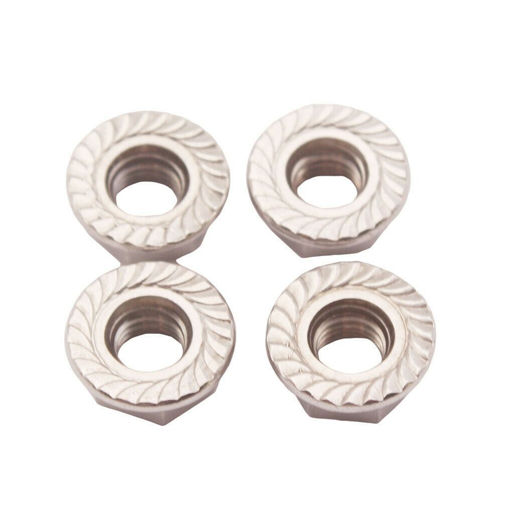 Stainless Steel 304 M8X1.25 Stud Flange Nuts Kit For T25 T28 Turbo System