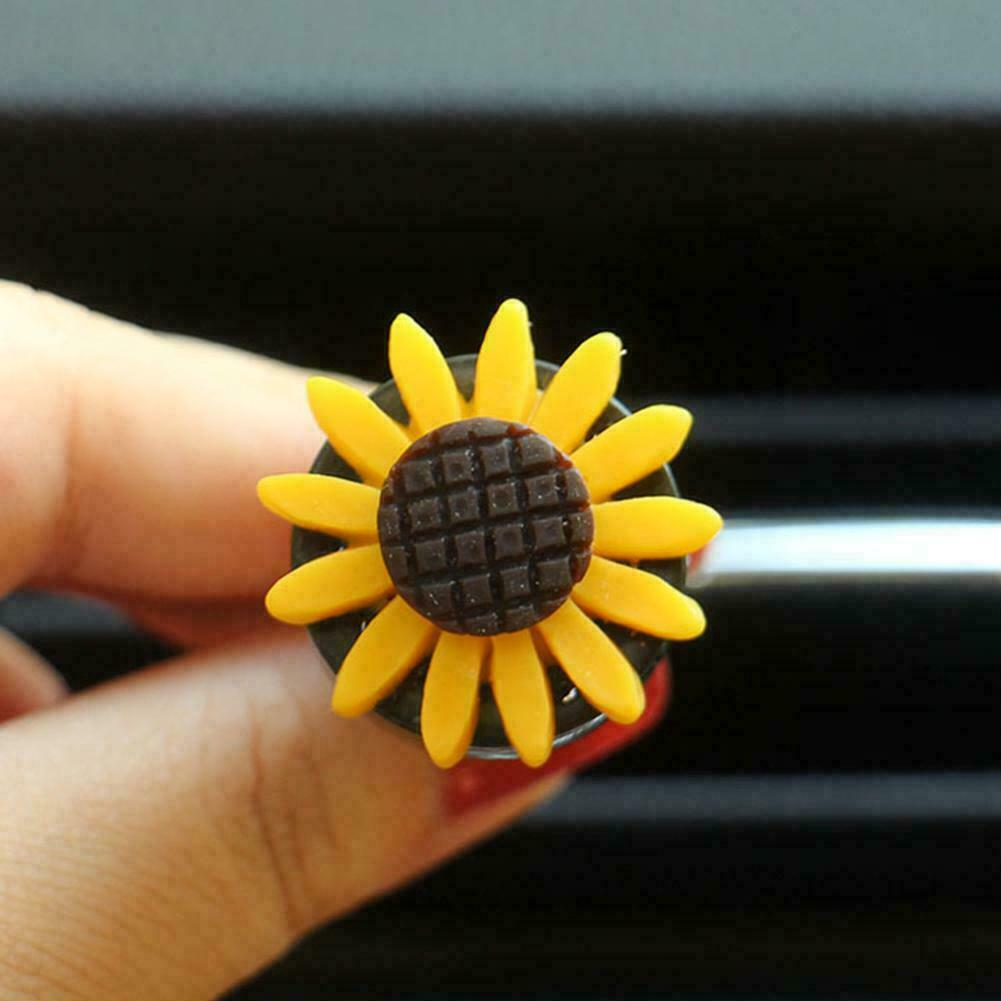 1Pc Car Accessories Air Freshener Cute Sunflower Scent Interior Diffuser