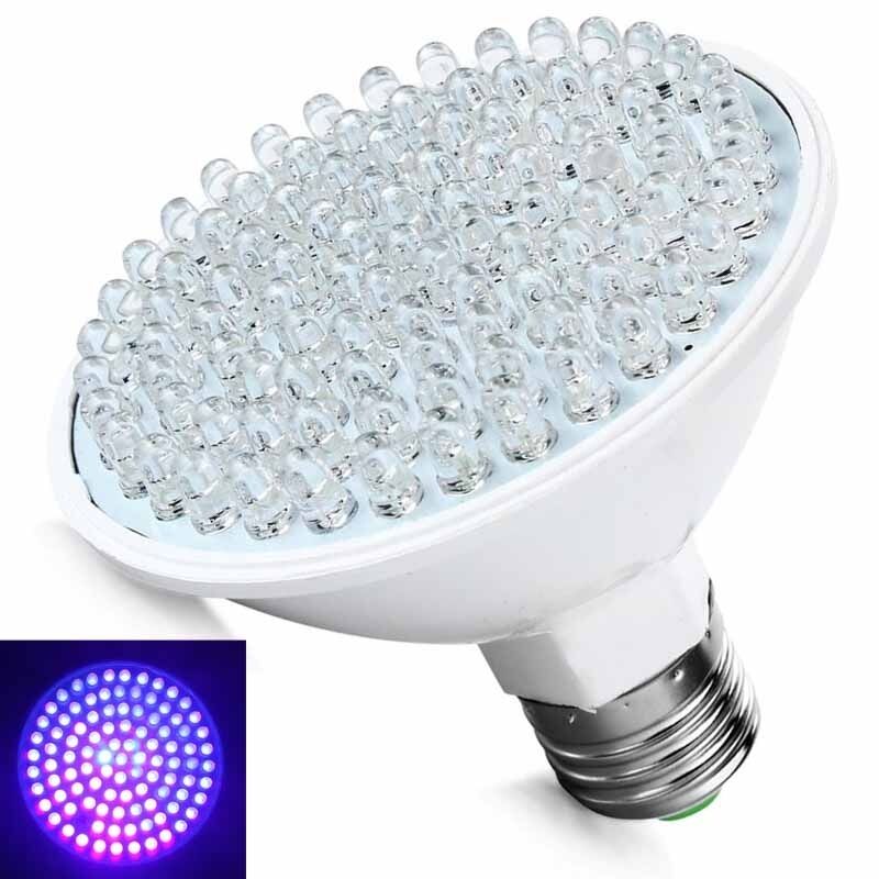 Ultra Bright E27 UV Ultraviolet Color Purple Light 100LED Lamp Bulb 220V  Fine
