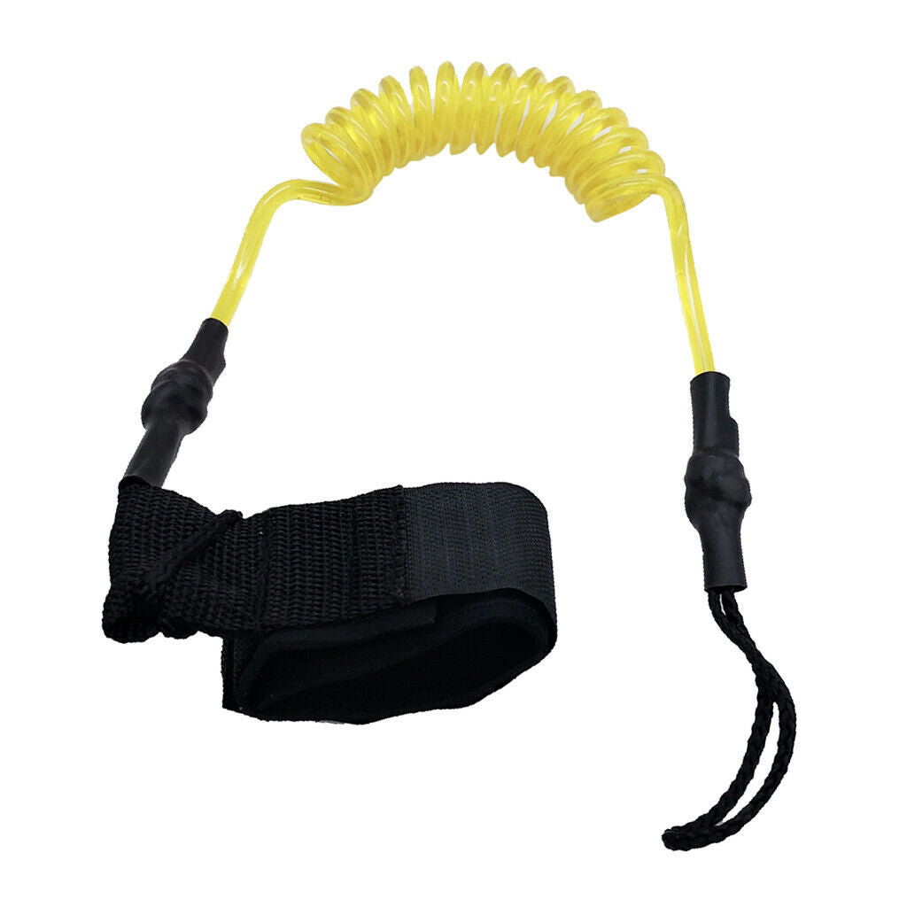 Paddle Safety Rod Elastic Leash Boats Raft Stretch Rope - Yellow