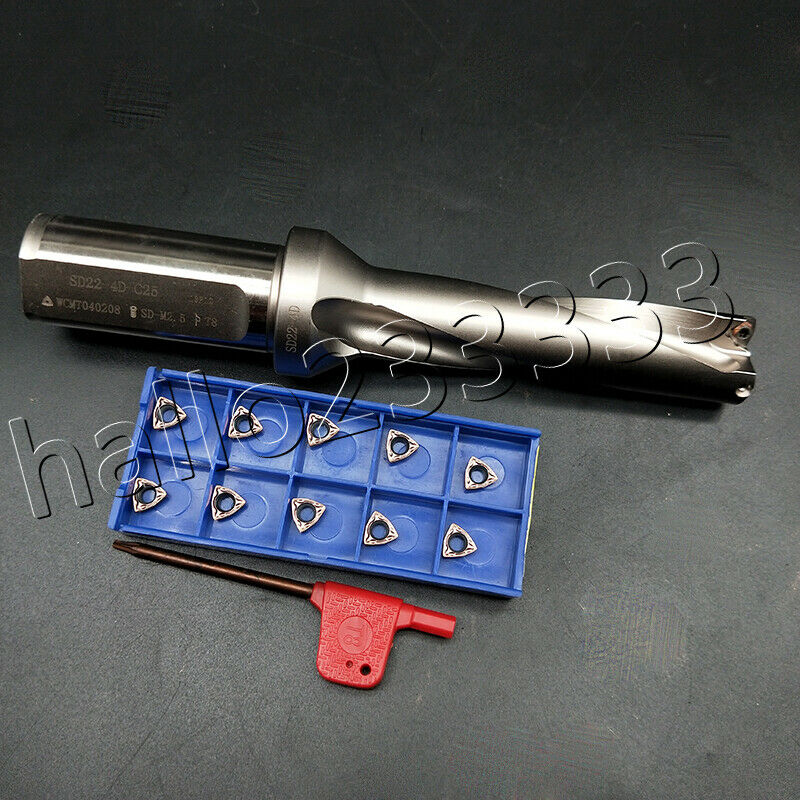WC-23.5-4D-C25 Φ23.5mm indexable U drill bit fast drill bit +WCMX040208 inserts