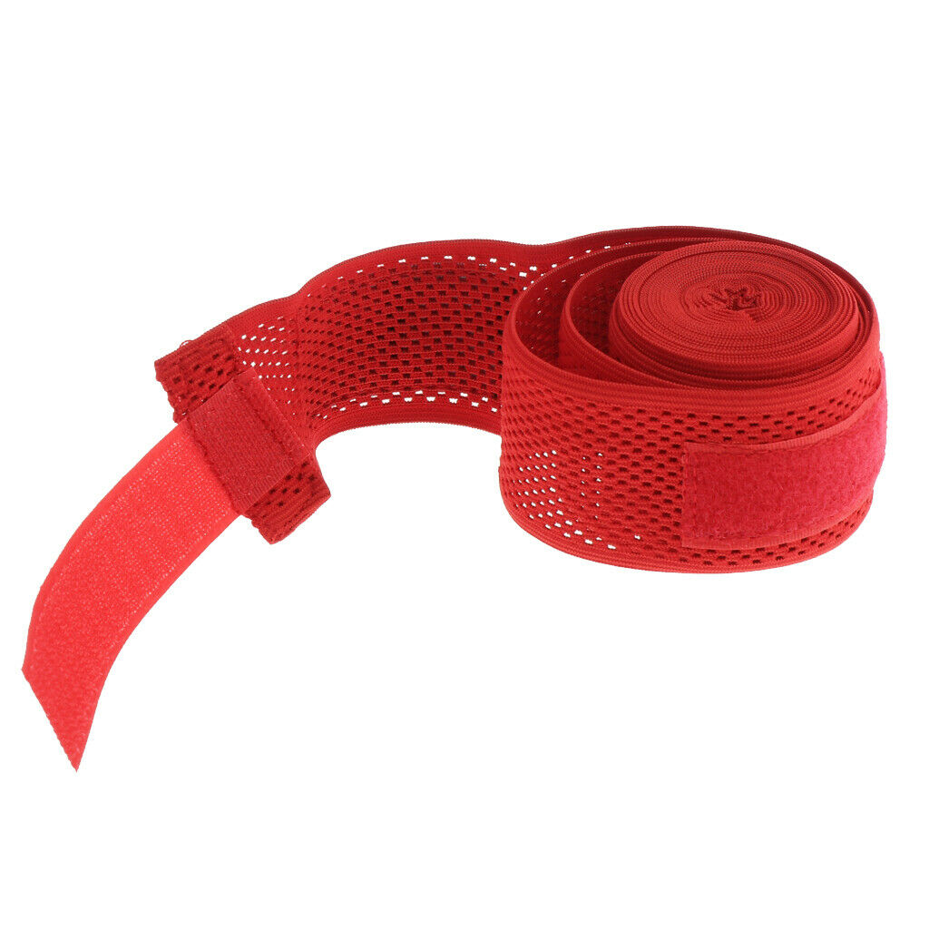 Boxing Fist Wraps Bandages Hand Protector Inner Gloves Elastic Strap Red