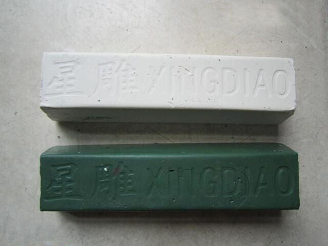 2pcs/set Green/White Metal Leather  Sharpening Polishing Compounds 160g