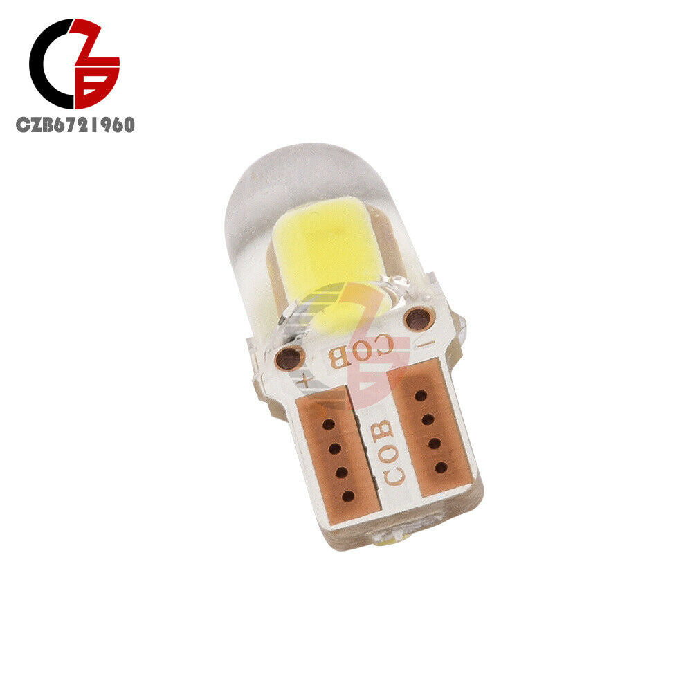 10PCS T10 Led Canbus W5W Led Dashboard Light Silicone Short Car LED Light