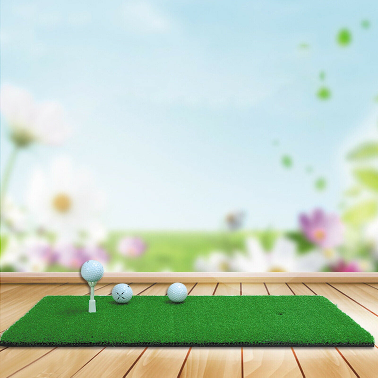 Golf Hitting Mat Portable Golf Grass Mat Driving Chipping Practice Training