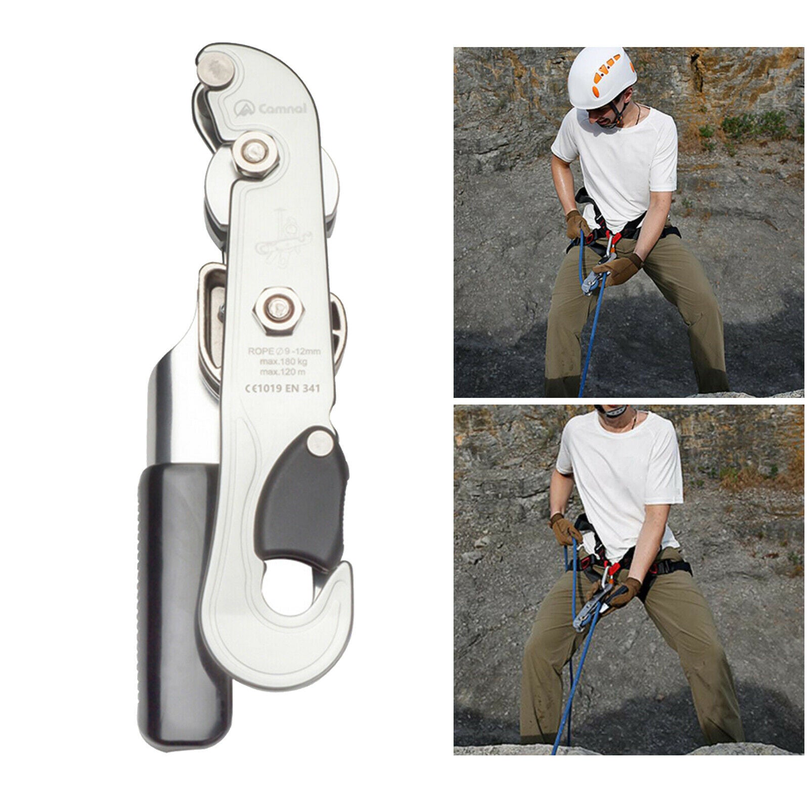 Stop Single Brake Descender Assisted Climbing Rope Access Self-Braking