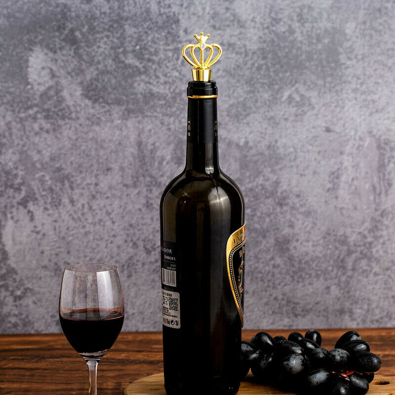 European Bottle Cork Wedding Crown Wine Bottle Stopper Metal Hotel DecoratioFCA