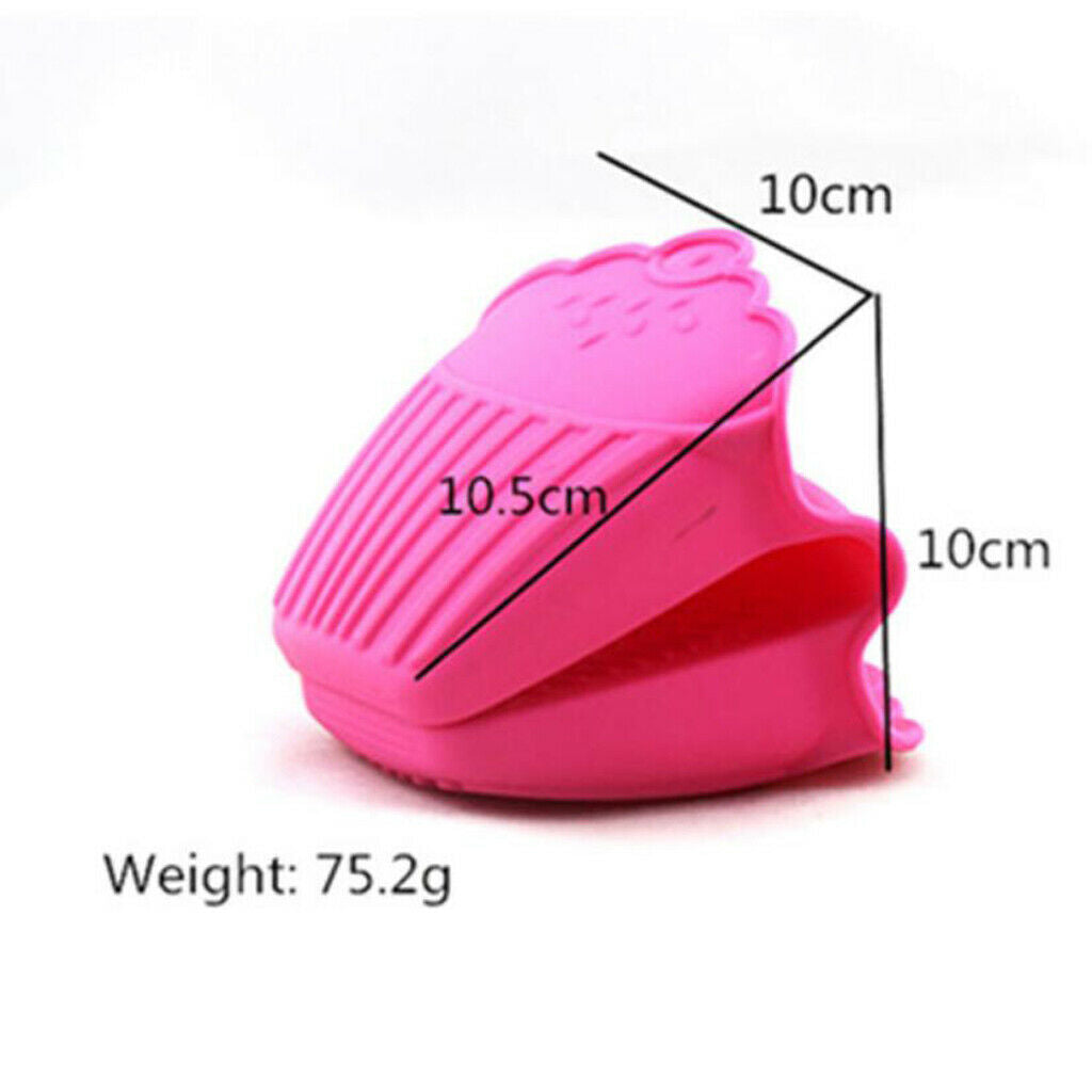 Silicone Hot Pot Holder Oven Grip Pinch Mitts Finger Tab Protector Potholder