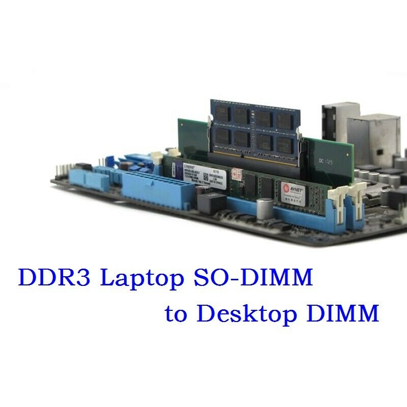 DDR3 Laptop SO-DIMM to Desktop DIMM Memory RAM Connector DDR3 Best Adapter