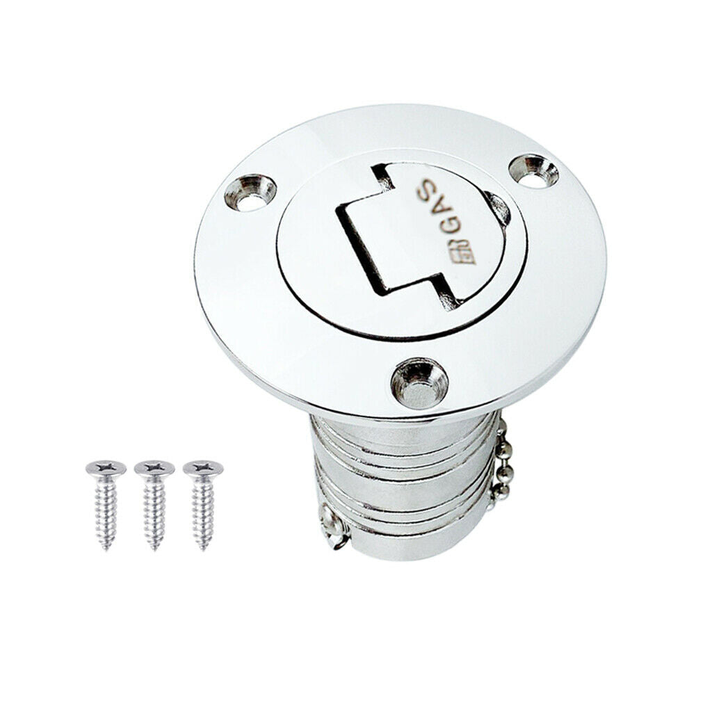 Boat Gas Fill Keyless   1-1/2" Boat Accessory Fit for Hose Deck Fill