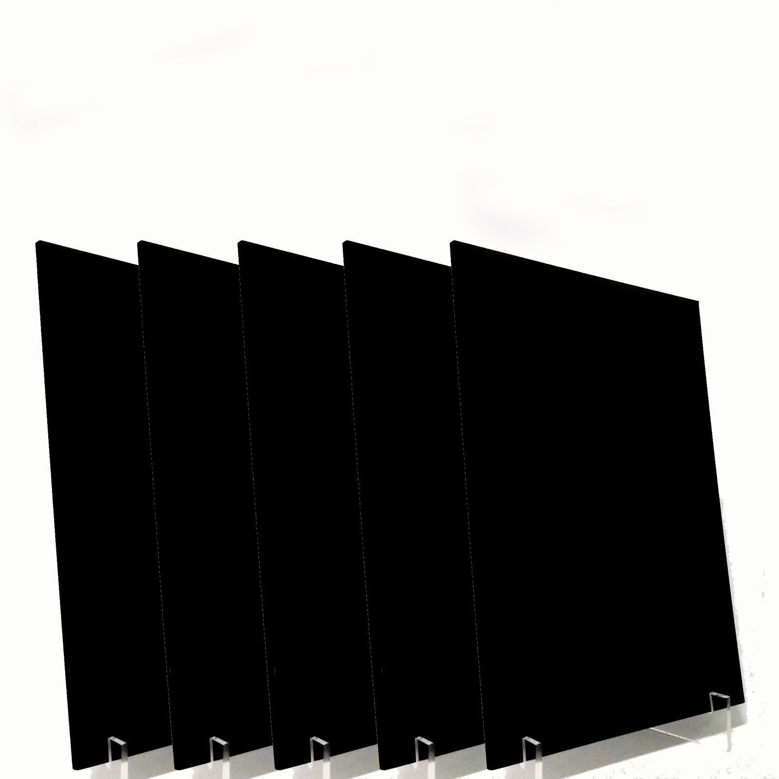Black Acrylic Perspex Plastic Perspex 210mm x 300mm x 3mm One (1) A4 Sheet