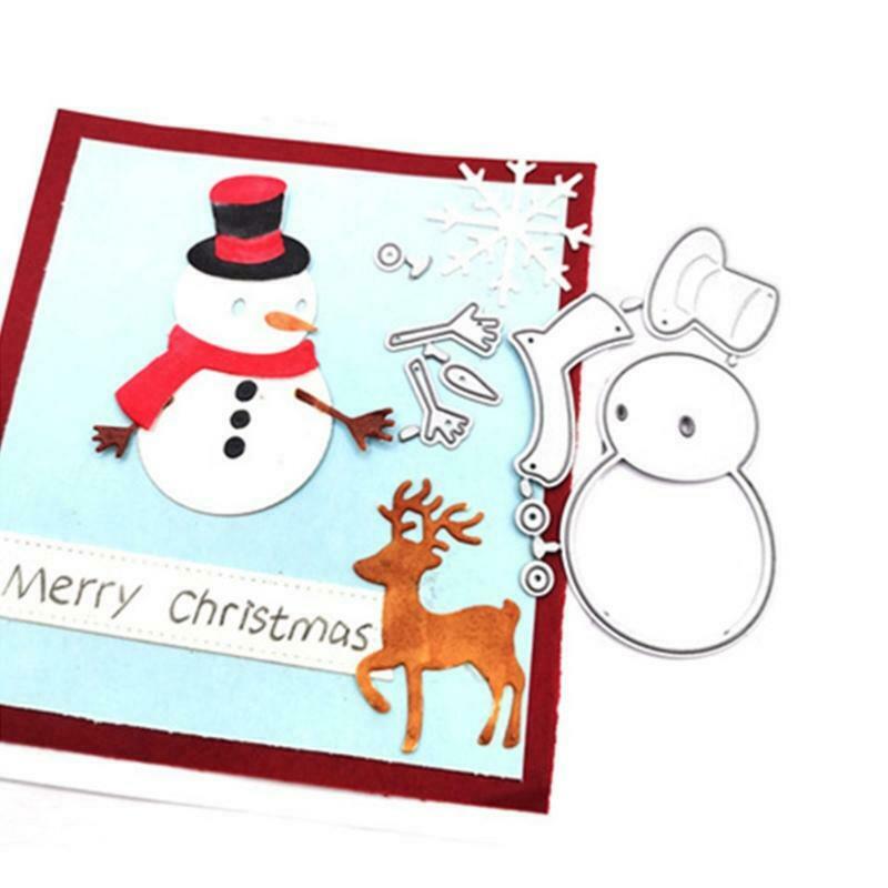 Christmas Outdoor Snowman Carbon Steel Cutting Dies DIY Scrapbooking Photo Album