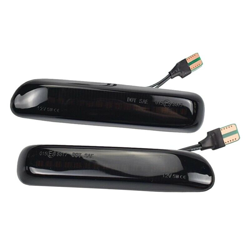 Car Smoked LED Dynamic Side Marker Light Turn Signal Blinker for  3 Series E46S6