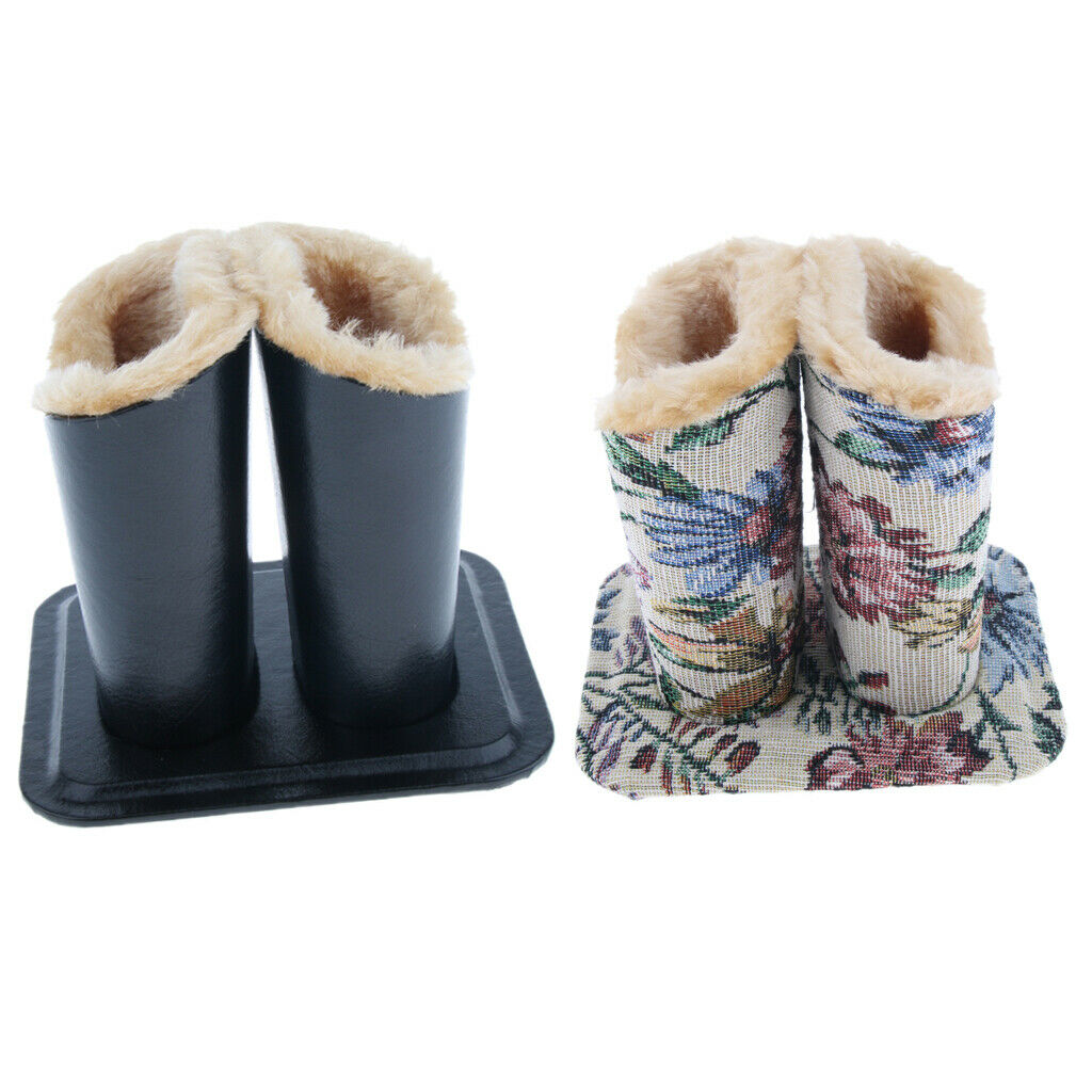 2 Pack Premium Desk Plush Eyeglass Holder Stand Keeper Spectacle Home Box