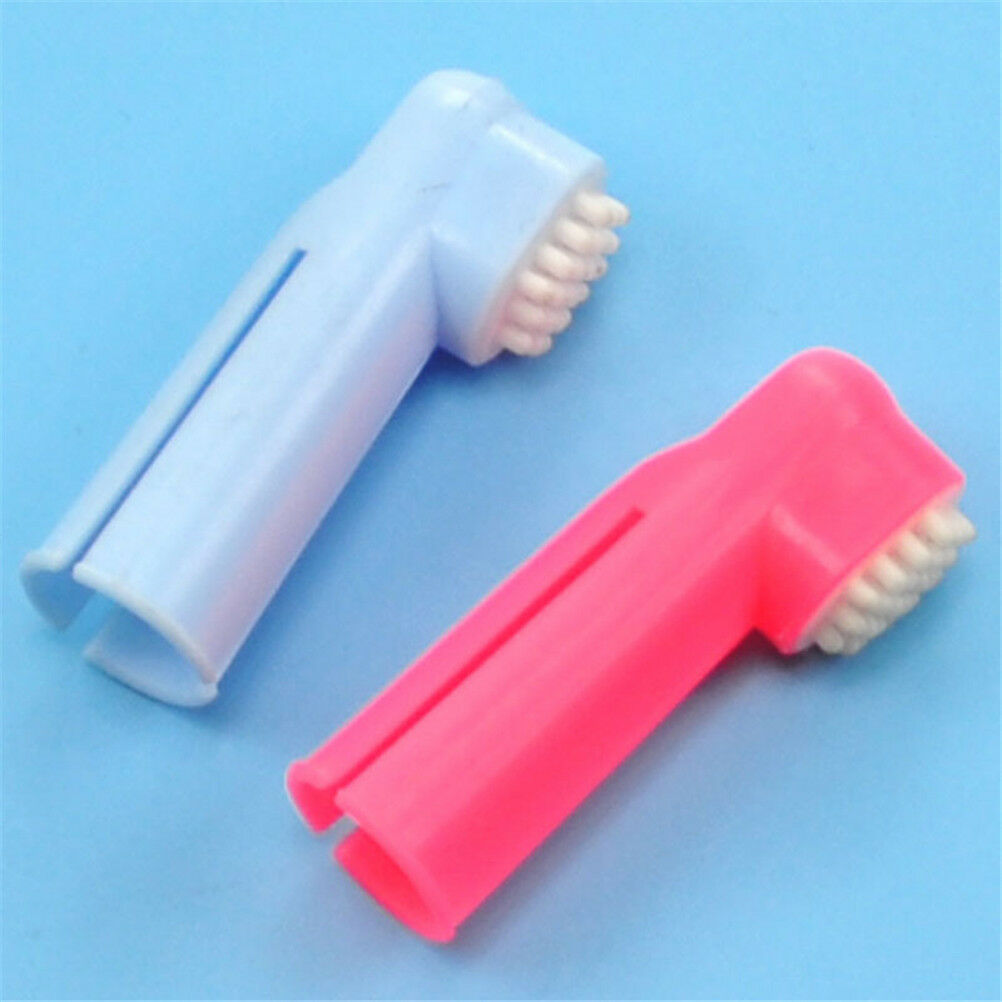 Super Soft Pet Finger Toothbrush Dog Cat Brush Addition Bad Breath Tart.l8