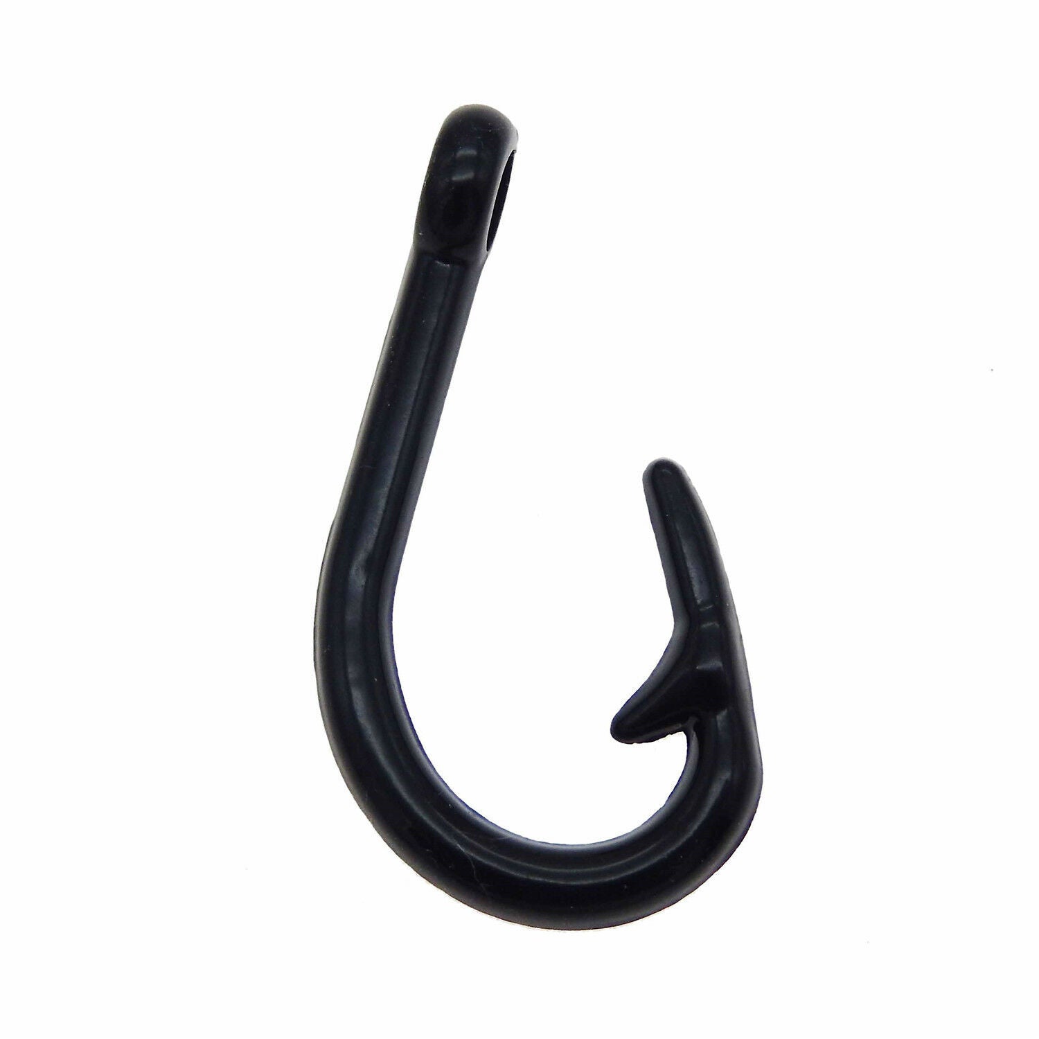10 pcs Lot Black Metal Alloy Charm Fish Hook Shaped Pendant Charm DIY Jewelry