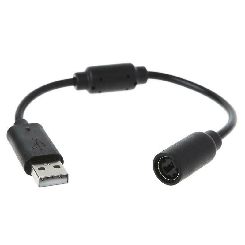USB Breakaway Cable Adapter Cord Replacement For Xbox 360 Wired Game Controller