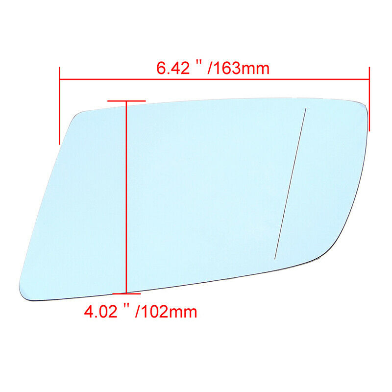 Left Driver Side Rearview Mirror Glass Heated Fit BMW E60 E61 528i xDrive 03-10